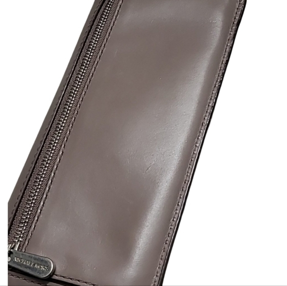 MICHAEL Michael Kors Gray Leather Wallet - 7.75" L, 4" H, 1" D - Picture 8 of 13